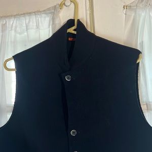 Barena Italian button front sweater vest Men’s Size 54 Navy